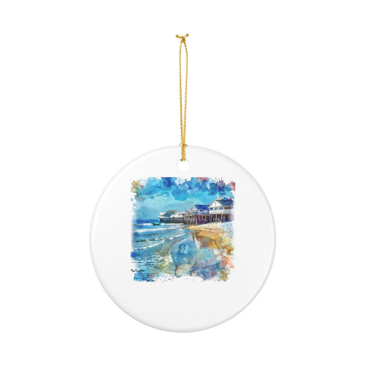 Old Orchard Beach Ornament: Unique Old Orchard Beach Souvenir, Old Orchard Beach Xmas Decor, and Authentic Old Orchard Beach Gift