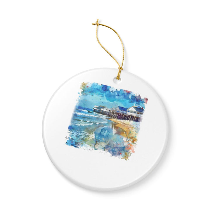 Old Orchard Beach Ornament: Unique Old Orchard Beach Souvenir, Old Orchard Beach Xmas Decor, and Authentic Old Orchard Beach Gift