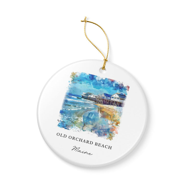 Old Orchard Beach Maine Ornament | Christmas Travel Souvenir Gift