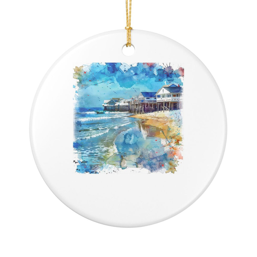 Old Orchard Beach Ornament: Unique Old Orchard Beach Souvenir, Old Orchard Beach Xmas Decor, and Authentic Old Orchard Beach Gift