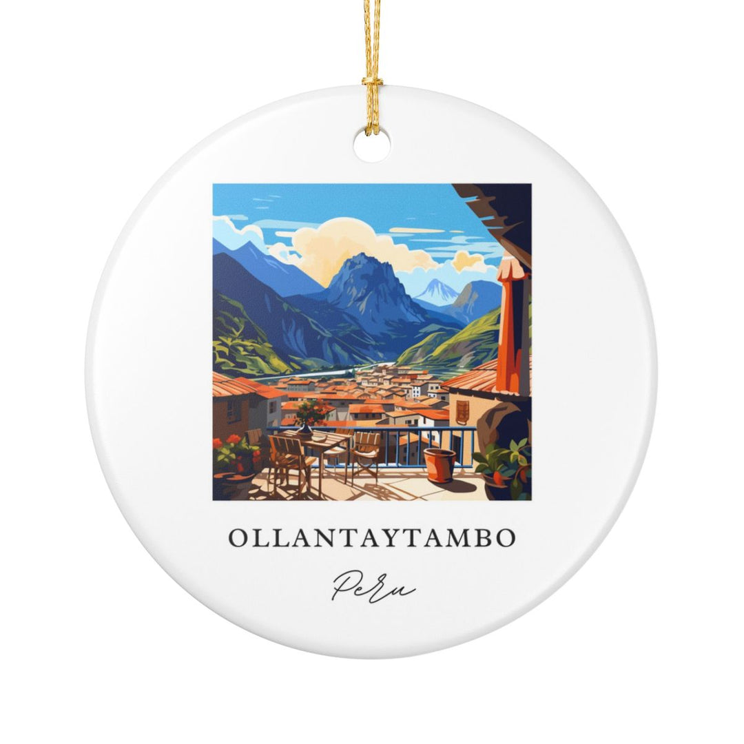 Ollantaytambo Ornament: Unique Ollantaytambo Souvenir, Ollantaytambo Xmas Decor, and Authentic Ollantaytambo Gift