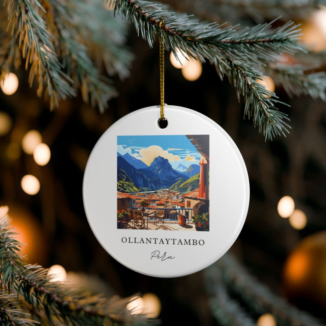 Ollantaytambo Ornament: Unique Ollantaytambo Souvenir, Ollantaytambo Xmas Decor, and Authentic Ollantaytambo Gift