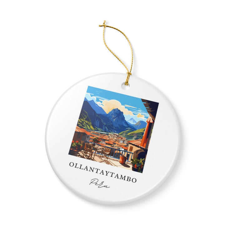 Ollantaytambo Ornament: Unique Ollantaytambo Souvenir, Ollantaytambo Xmas Decor, and Authentic Ollantaytambo Gift
