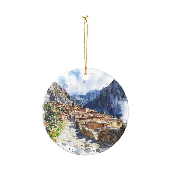 Ollantaytambo Ornament: Unique Ollantaytambo Souvenir, Ollantaytambo Xmas Decor, and Authentic Ollantaytambo Gift