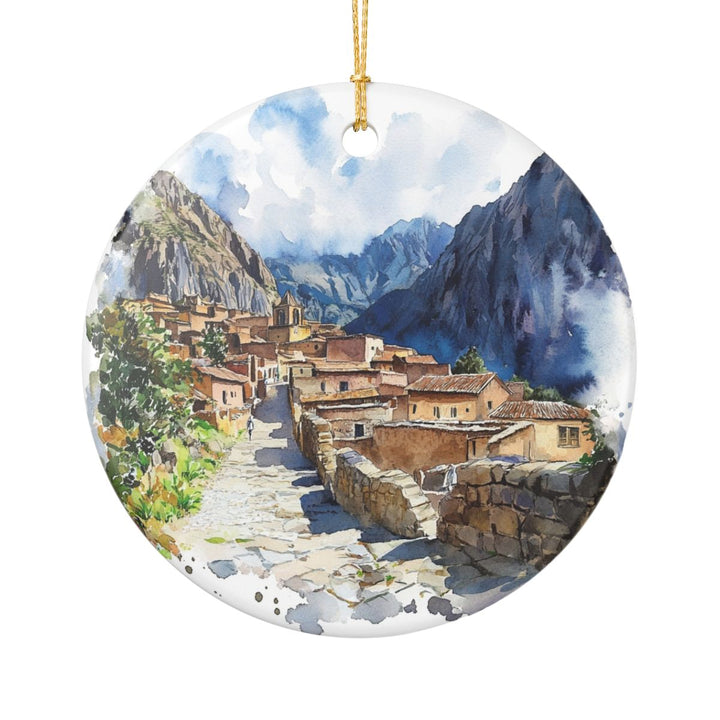 Ollantaytambo Ornament: Unique Ollantaytambo Souvenir, Ollantaytambo Xmas Decor, and Authentic Ollantaytambo Gift