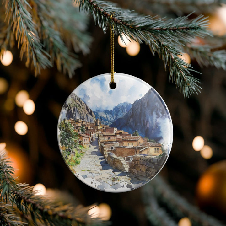 Ollantaytambo Ornament: Unique Ollantaytambo Souvenir, Ollantaytambo Xmas Decor, and Authentic Ollantaytambo Gift