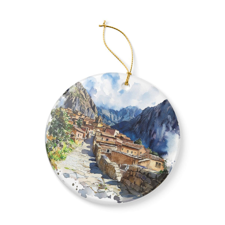 Ollantaytambo Ornament: Unique Ollantaytambo Souvenir, Ollantaytambo Xmas Decor, and Authentic Ollantaytambo Gift