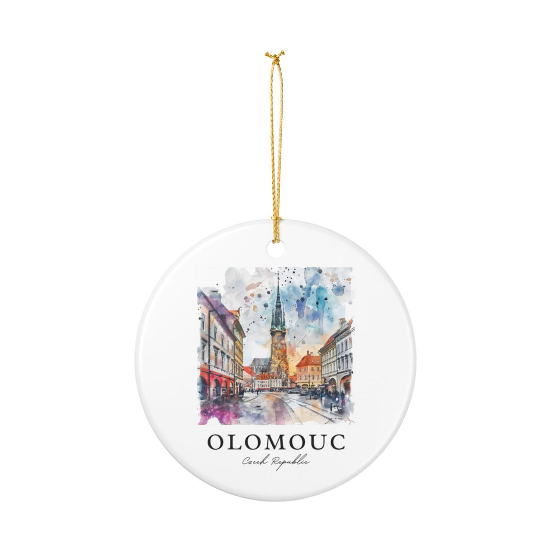 Olomouc Czech Republic Ornament: Unique Olomouc Souvenir, Olomouc Czech Republic Xmas Decor, and Authentic Olomouc Gift