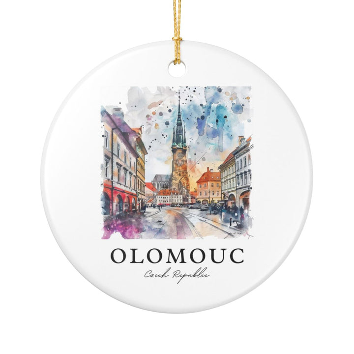Olomouc Czech Republic Ornament: Unique Olomouc Souvenir, Olomouc Czech Republic Xmas Decor, and Authentic Olomouc Gift