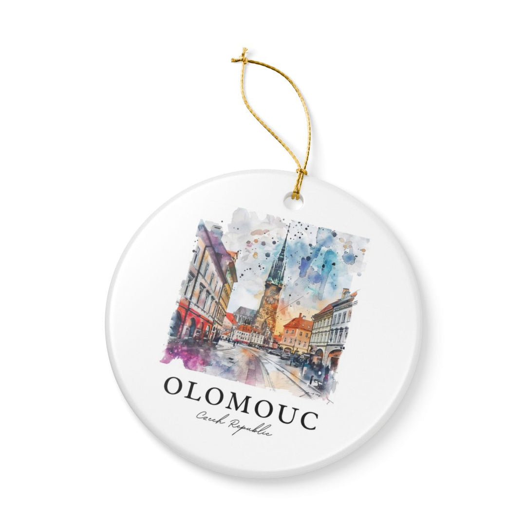 Olomouc Czech Republic Ornament: Unique Olomouc Souvenir, Olomouc Czech Republic Xmas Decor, and Authentic Olomouc Gift