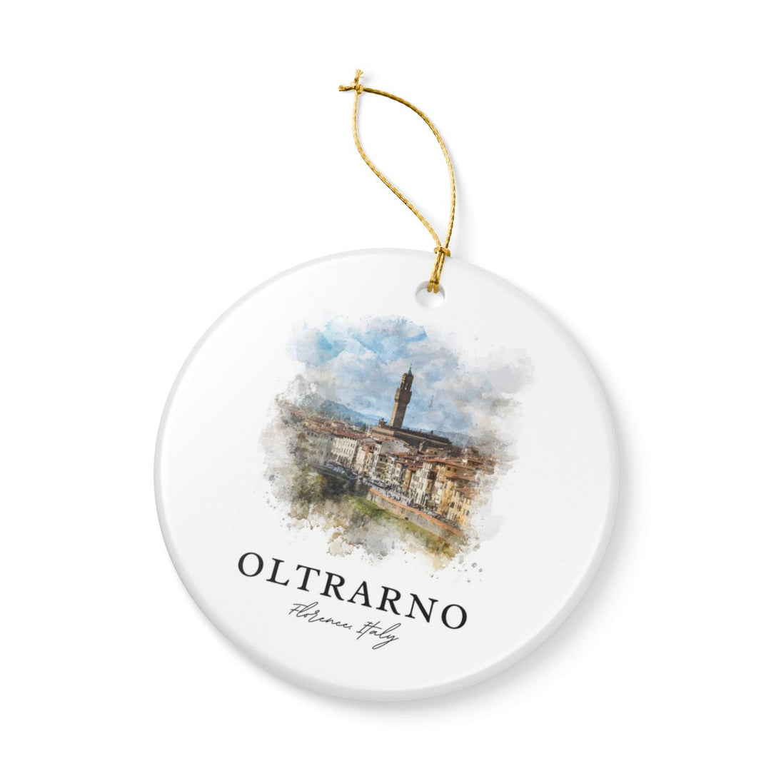 Oltrarno Italy Ornament: Unique Oltrarno Souvenir, Oltrarno Italy Xmas Decor, and Authentic Oltrarno Gift