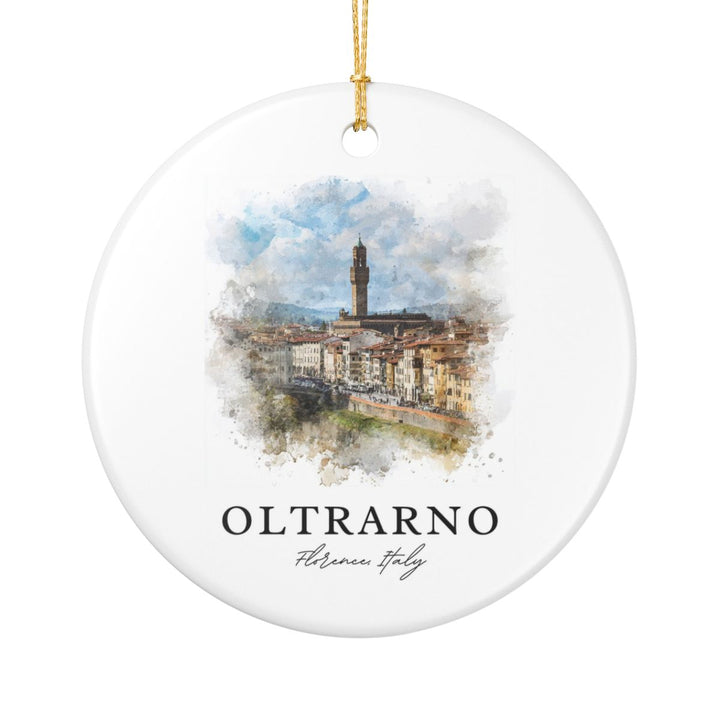 Oltrarno Italy Ornament: Unique Oltrarno Souvenir, Oltrarno Italy Xmas Decor, and Authentic Oltrarno Gift