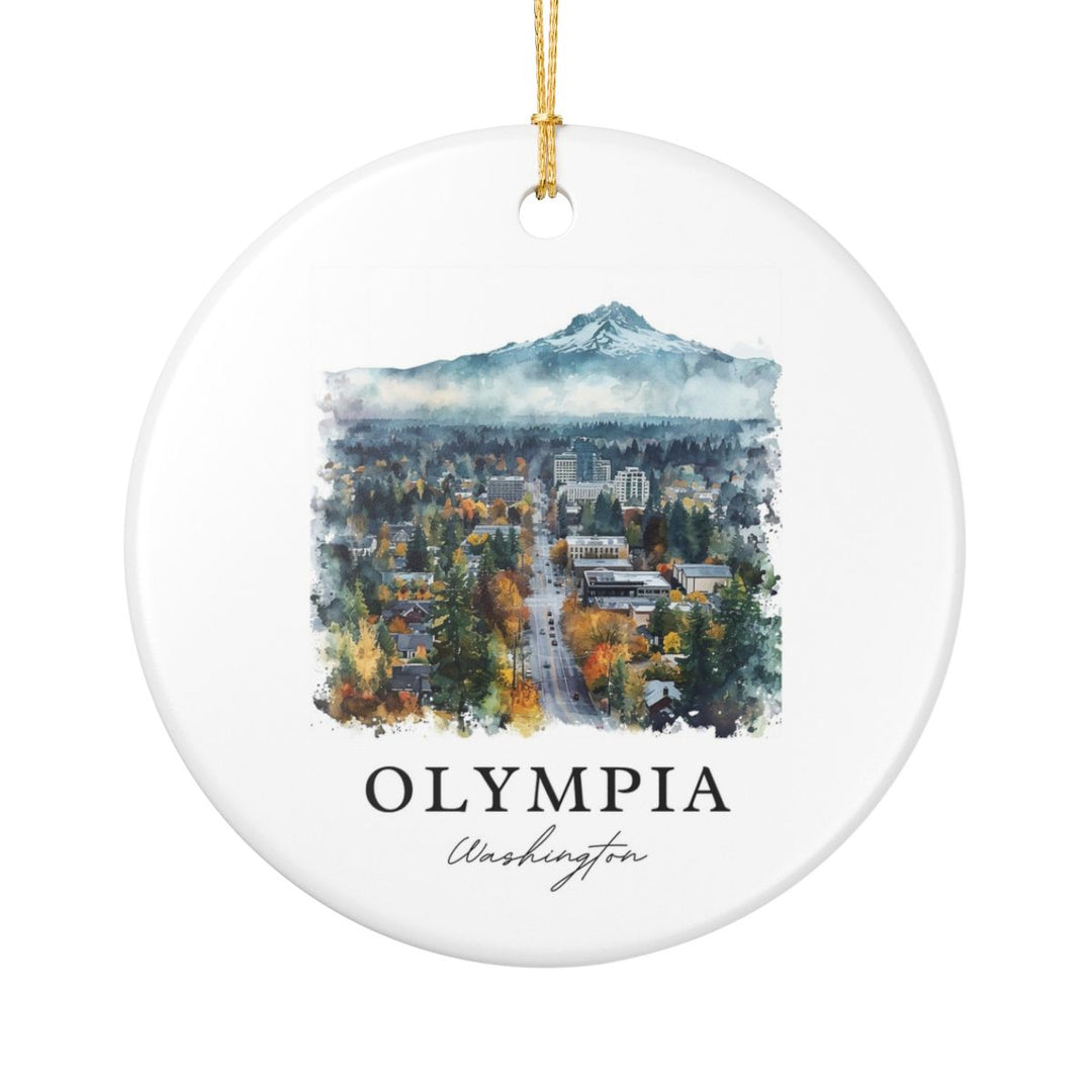 Olympia Washington Washington Ornament: Unique Olympia Souvenir, Olympia Washington Xmas Decor, and Authentic Olympia Gift