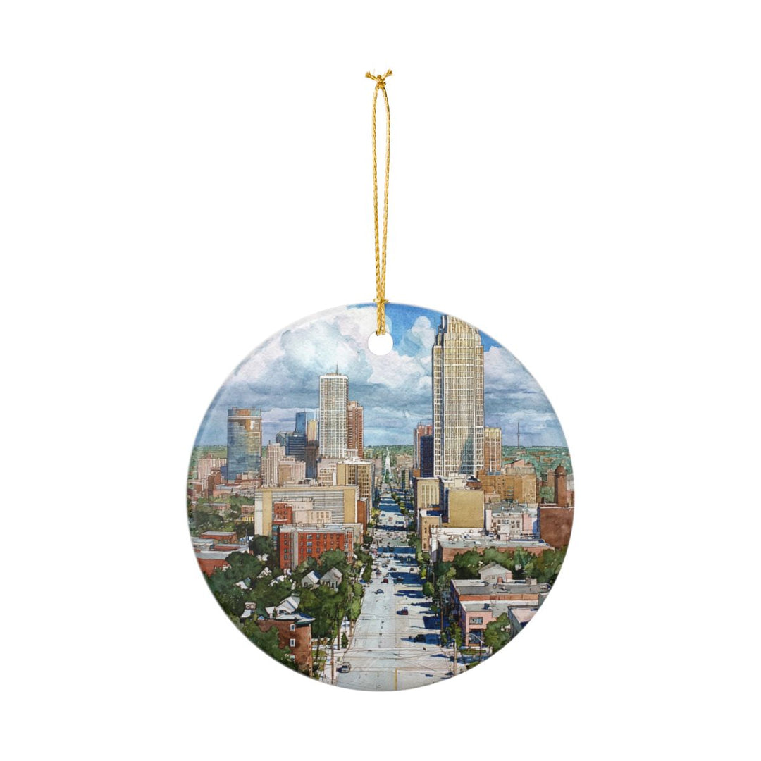 Omaha Nebraska USA Ornament: Unique Omaha Souvenir, Omaha Nebraska Xmas Decor, and Authentic Omaha Gift