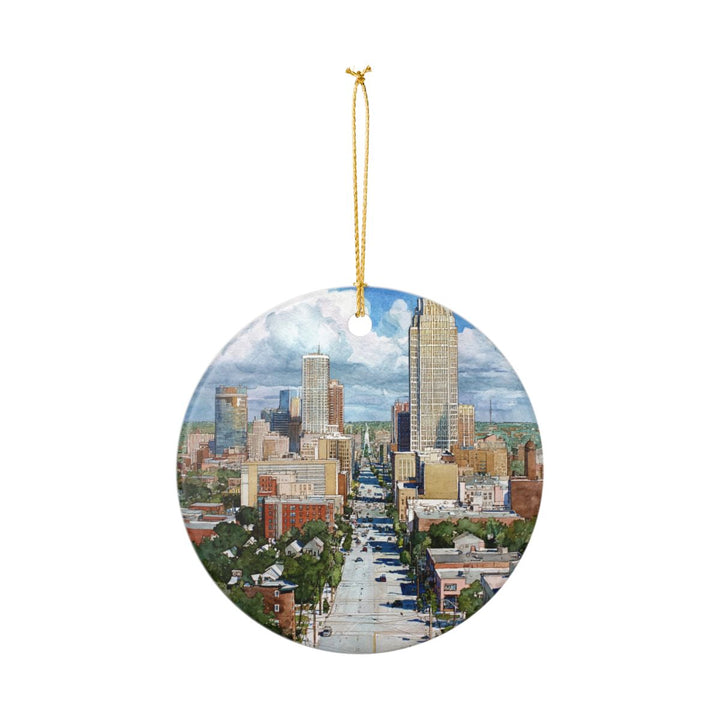 Omaha Nebraska USA Ornament: Unique Omaha Souvenir, Omaha Nebraska Xmas Decor, and Authentic Omaha Gift