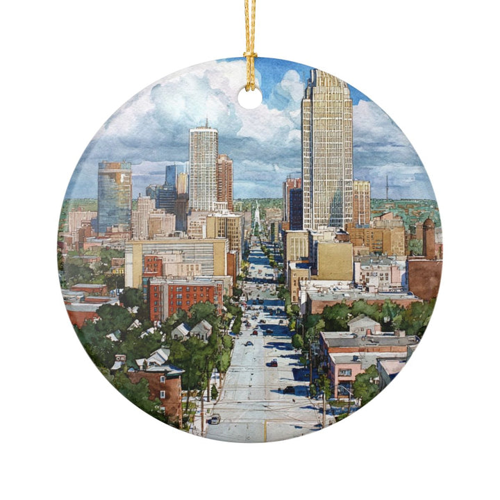 Omaha Nebraska USA Ornament: Unique Omaha Souvenir, Omaha Nebraska Xmas Decor, and Authentic Omaha Gift