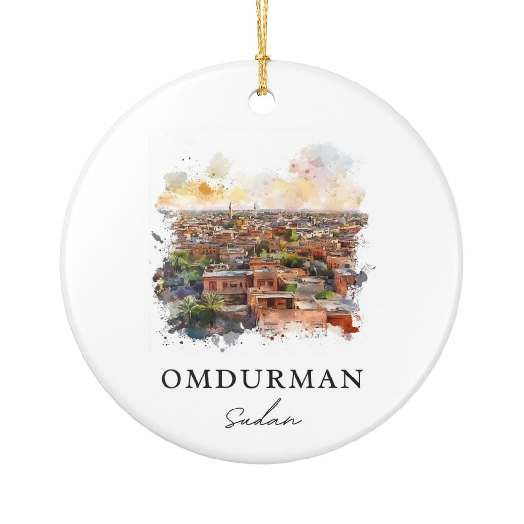 Omdurman Ornament: Unique Omdurman Souvenir, Omdurman Xmas Decor, and Authentic Omdurman Gift
