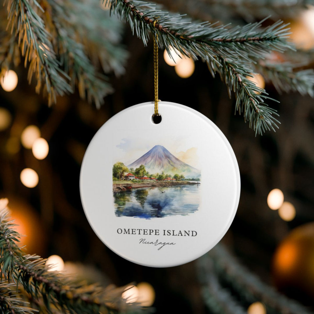 Ometepe Island Nicaragua Ornament: Unique Ometepe Island Nicaragua Souvenir, Ometepe Island Nicaragua Xmas Decor