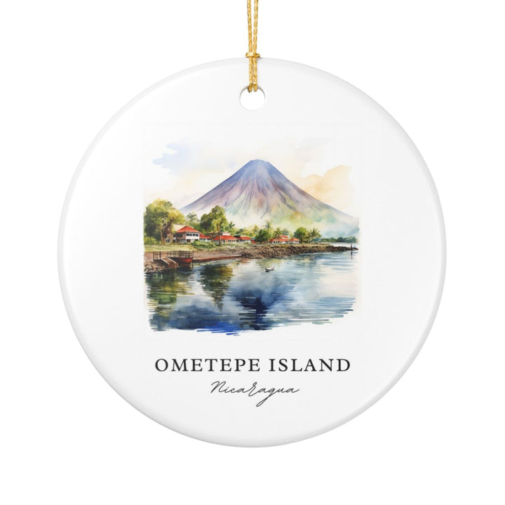 Ometepe Island Nicaragua Ornament: Unique Ometepe Island Nicaragua Souvenir, Ometepe Island Nicaragua Xmas Decor