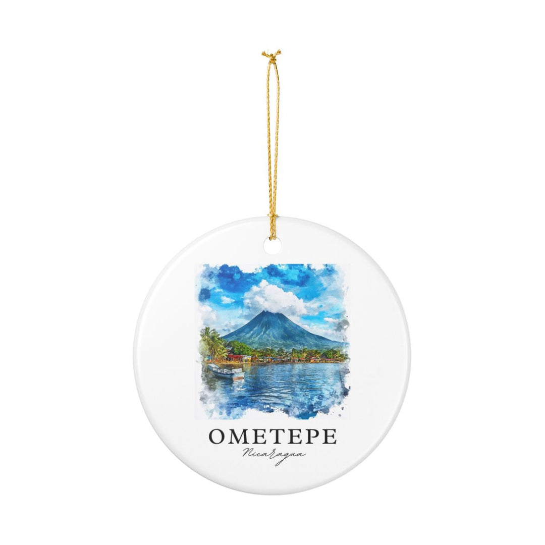 Ometepe Nicaragua Ornament: Unique Ometepe Nicaragua Souvenir, Ometepe Nicaragua Xmas Decor, and Authentic Ometepe Nicaragua Gift