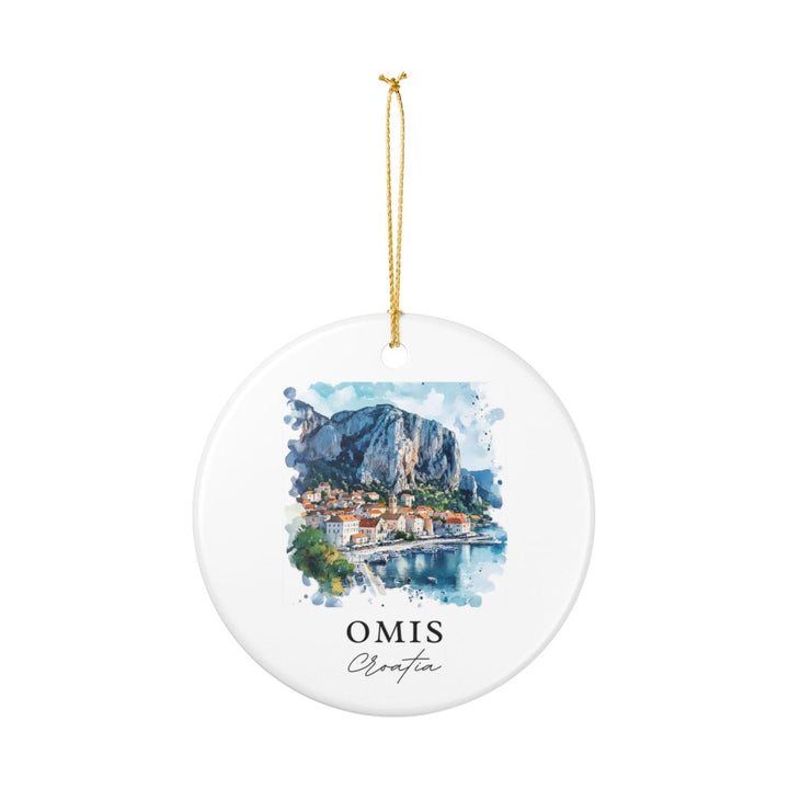 Omis Croatia Ornament: Unique Omis Souvenir, Omis Croatia Xmas Decor, and Authentic Omis Gift