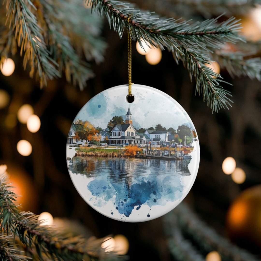 Onancock Virginia Ornament: Unique Onancock Souvenir, Onancock Virginia Xmas Decor, and Authentic Onancock Gift
