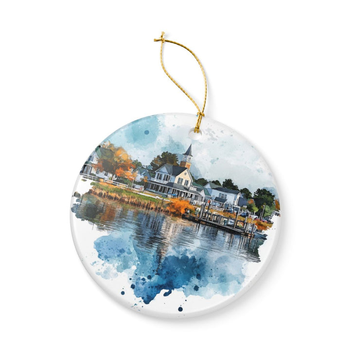 Onancock Virginia Ornament: Unique Onancock Souvenir, Onancock Virginia Xmas Decor, and Authentic Onancock Gift