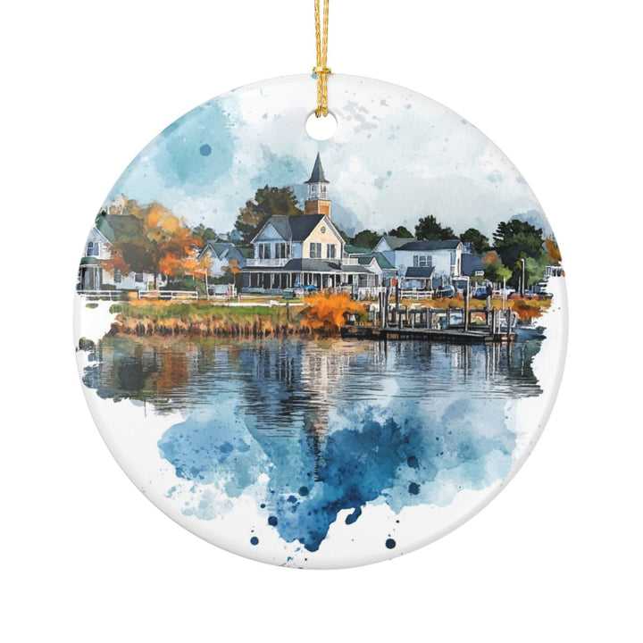 Onancock Virginia Ornament: Unique Onancock Souvenir, Onancock Virginia Xmas Decor, and Authentic Onancock Gift