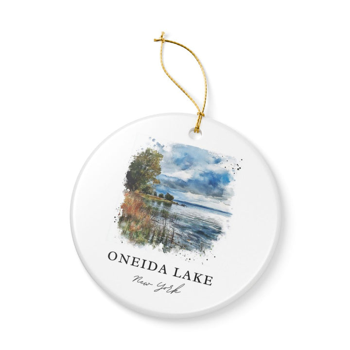 Oneida Lake New York USA Ornament | Christmas Travel Souvenir Gift