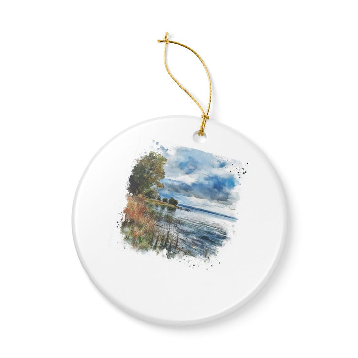 Oneida Lake New York USA Ornament: Unique Oneida Lake Souvenir, Oneida Lake New York Xmas Decor, and Authentic Oneida Lake Gift