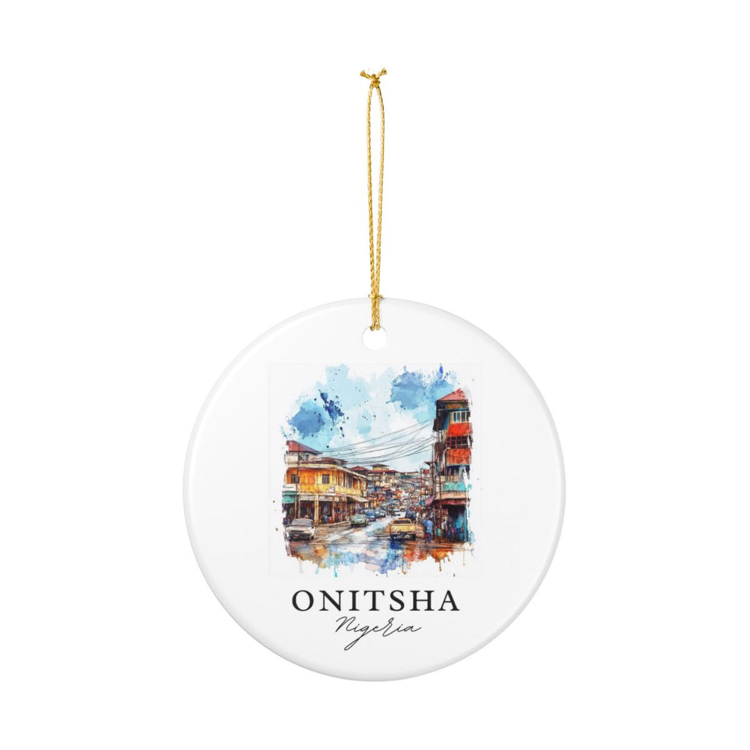 Onitsha Nigeria Ornament: Unique Onitsha Nigeria Souvenir, Onitsha Nigeria Xmas Decor, and Authentic Onitsha Nigeria Gift