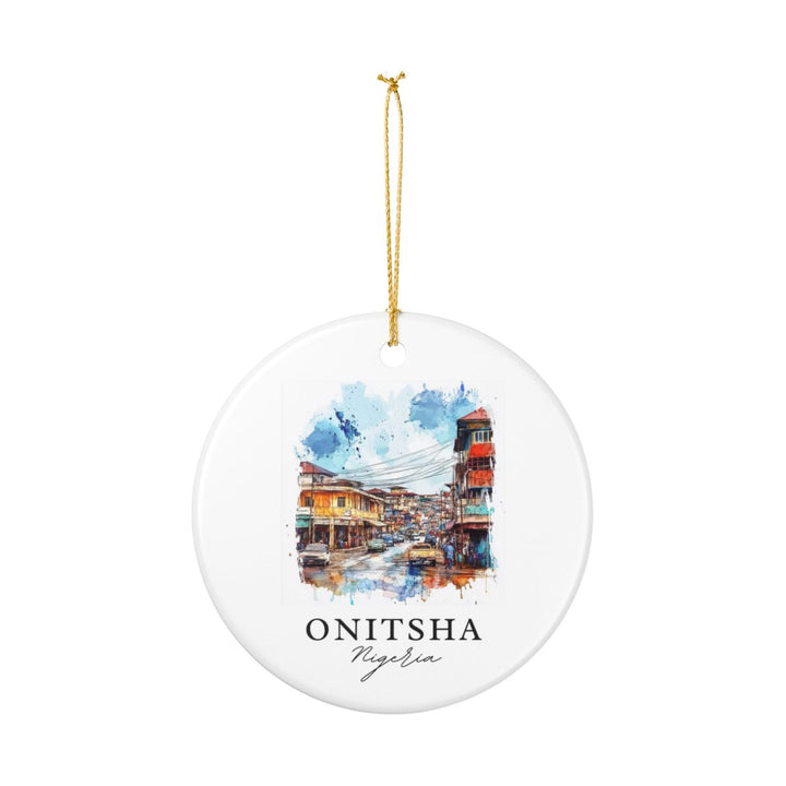 Onitsha Nigeria Ornament: Unique Onitsha Nigeria Souvenir, Onitsha Nigeria Xmas Decor, and Authentic Onitsha Nigeria Gift