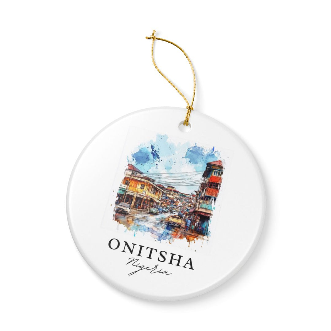 Onitsha Nigeria Ornament: Unique Onitsha Nigeria Souvenir, Onitsha Nigeria Xmas Decor, and Authentic Onitsha Nigeria Gift