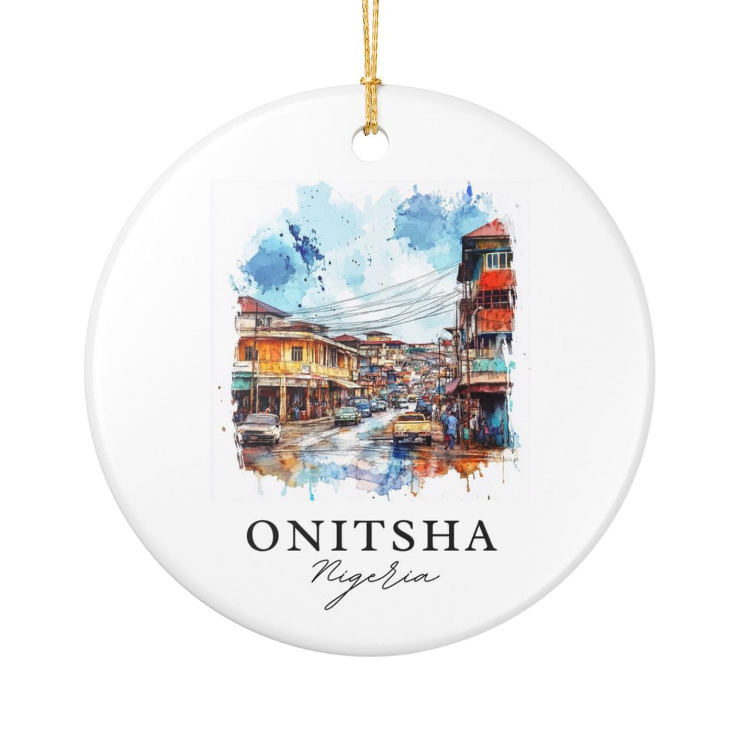Onitsha Nigeria Ornament: Unique Onitsha Nigeria Souvenir, Onitsha Nigeria Xmas Decor, and Authentic Onitsha Nigeria Gift