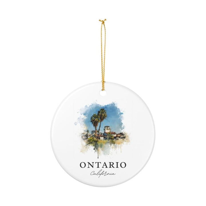 Ontario California Ornament: Unique Ontario Souvenir, Ontario California Xmas Decor, and Authentic Ontario Gift