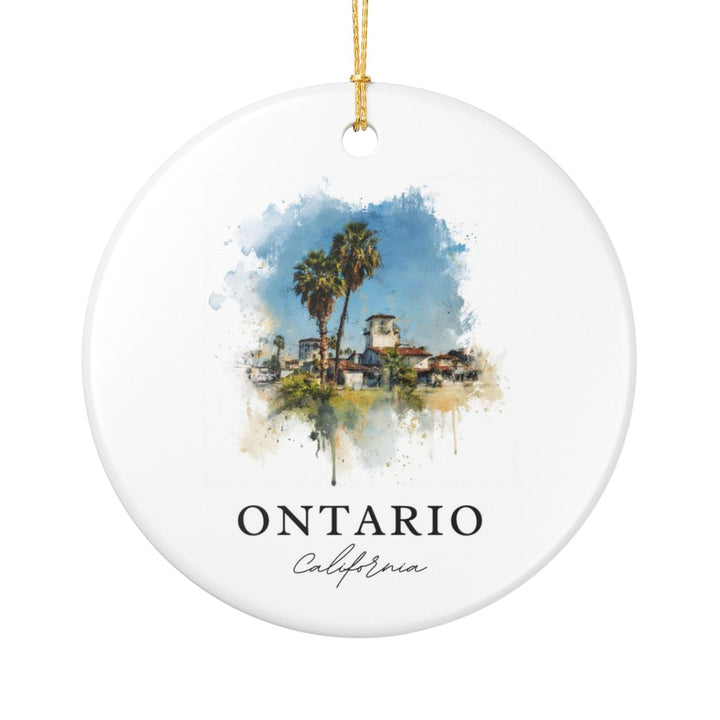 Ontario California Ornament: Unique Ontario Souvenir, Ontario California Xmas Decor, and Authentic Ontario Gift