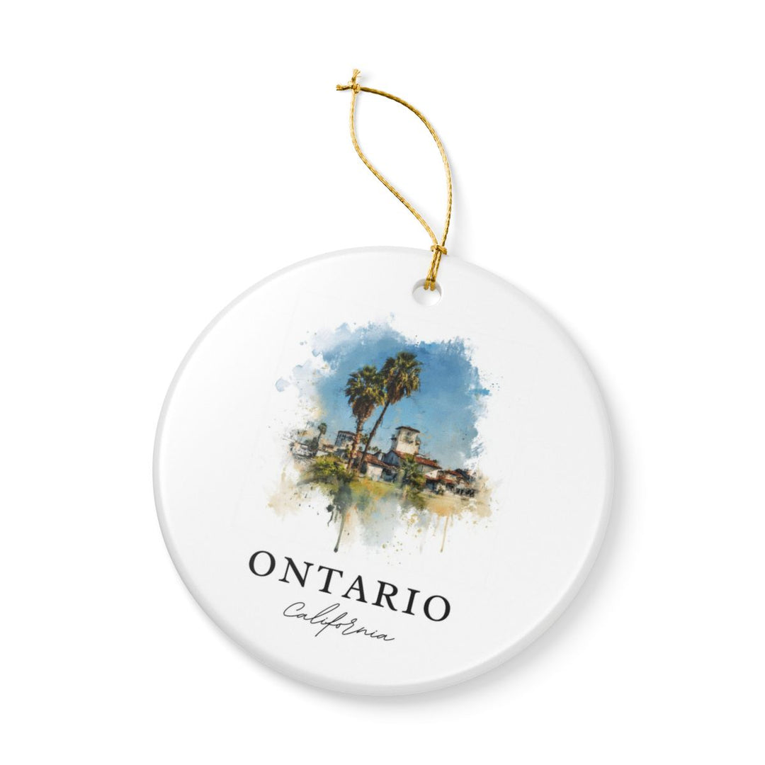 Ontario California Ornament: Unique Ontario Souvenir, Ontario California Xmas Decor, and Authentic Ontario Gift
