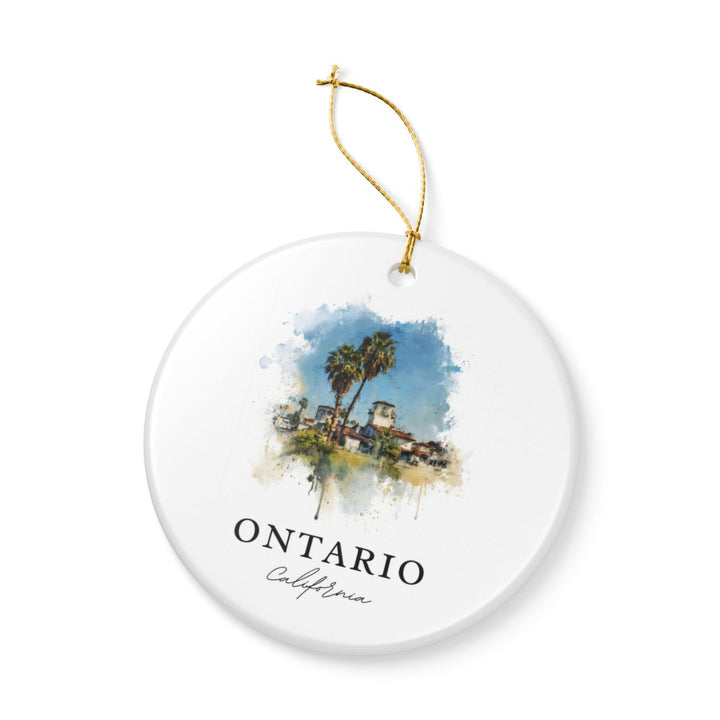 Ontario California Ornament: Unique Ontario Souvenir, Ontario California Xmas Decor, and Authentic Ontario Gift