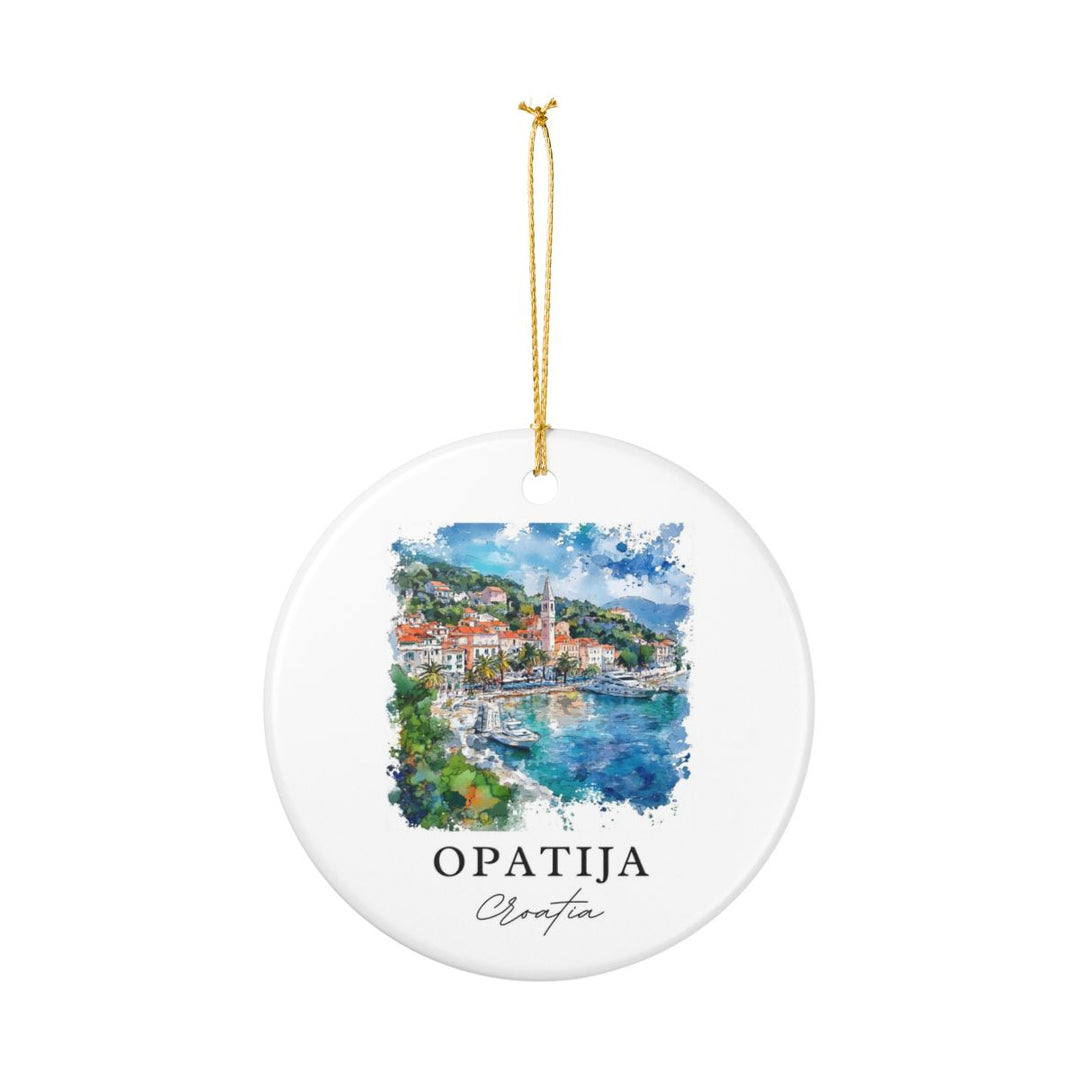 Opatija Croatia Ornament: Unique Opatija Souvenir, Opatija Croatia Xmas Decor, and Authentic Opatija Gift