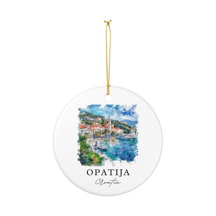 Opatija Croatia Ornament: Unique Opatija Souvenir, Opatija Croatia Xmas Decor, and Authentic Opatija Gift