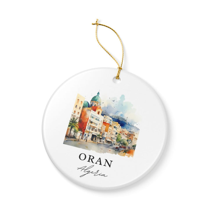 Oran Algeria Ornament: Unique Oran Algeria Souvenir, Oran Algeria Xmas Decor, and Authentic Oran Algeria Gift