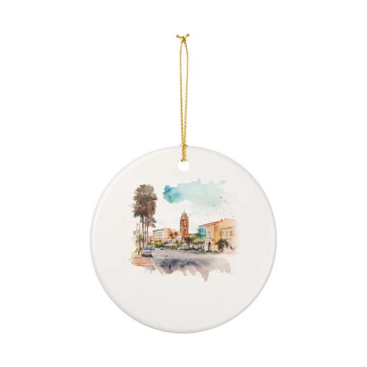 Oranjestad Aruba Ornament: Unique Oranjestad Souvenir, Oranjestad Aruba Xmas Decor, and Authentic Oranjestad Gift