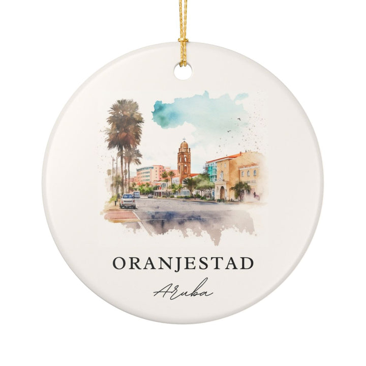 Oranjestad Aruba Ornament | Christmas Travel Souvenir Gift