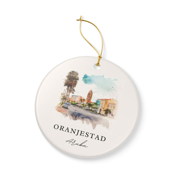 Oranjestad Aruba Ornament | Christmas Travel Souvenir Gift