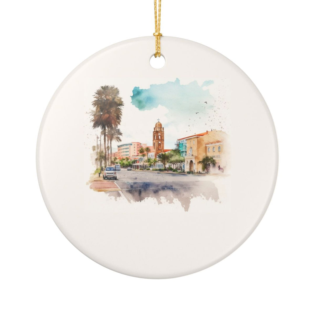 Oranjestad Aruba Ornament: Unique Oranjestad Souvenir, Oranjestad Aruba Xmas Decor, and Authentic Oranjestad Gift