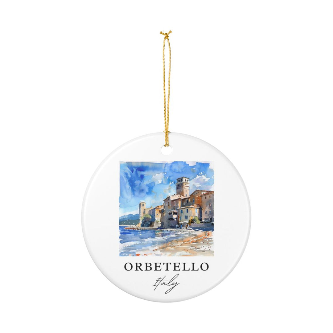 Orbetello Italy Ornament: Unique Orbetello Souvenir, Orbetello Italy Xmas Decor, and Authentic Orbetello Gift