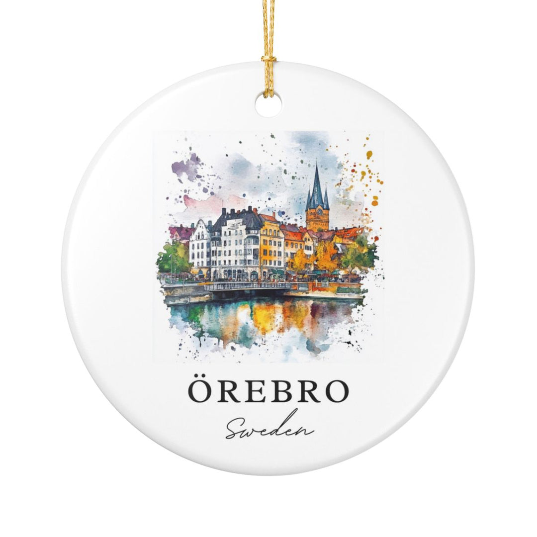 Orebro Sweden Ornament: Unique Orebro Souvenir, Orebro Sweden Xmas Decor, and Authentic Orebro Gift