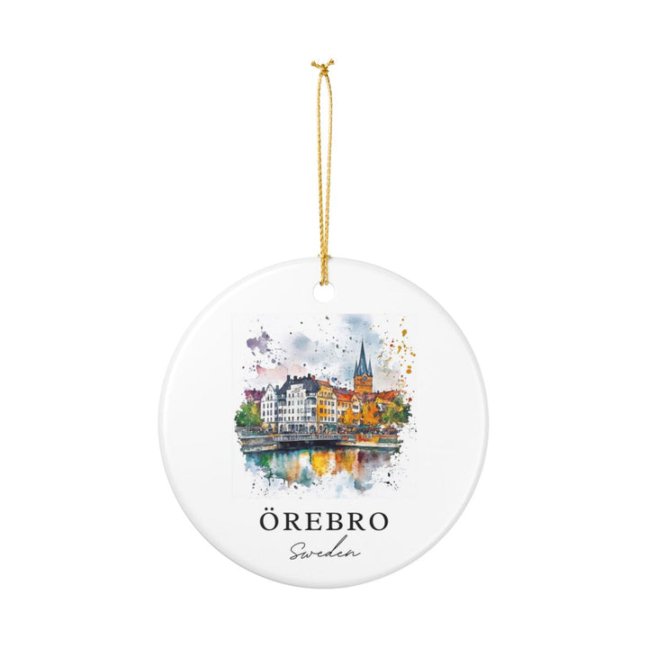 Orebro Sweden Ornament: Unique Orebro Souvenir, Orebro Sweden Xmas Decor, and Authentic Orebro Gift