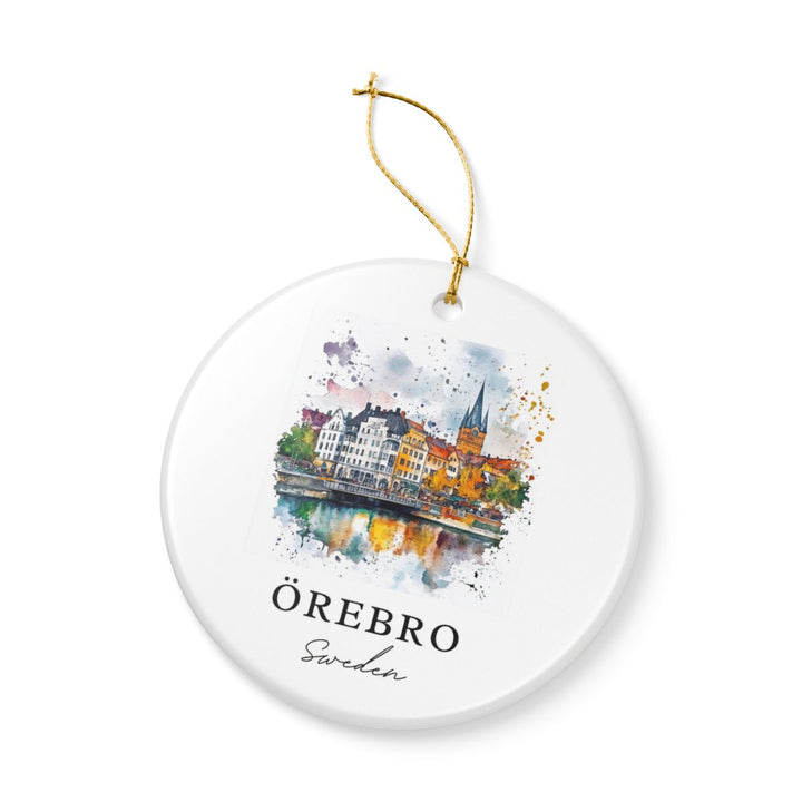 Orebro Sweden Ornament: Unique Orebro Souvenir, Orebro Sweden Xmas Decor, and Authentic Orebro Gift