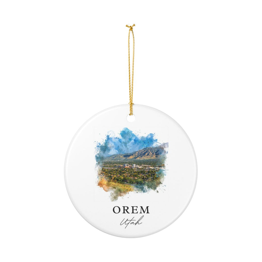Orem Utah Ornament: Unique Orem Souvenir, Orem Utah Xmas Decor, and Authentic Orem Gift